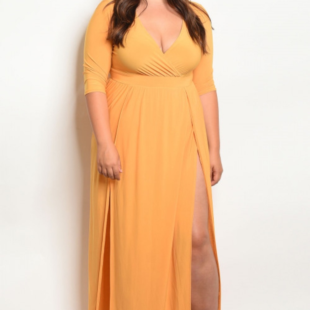 Mustard Maxi Dress LAST DAY